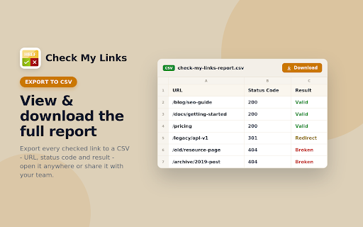 Check My Links screenshot