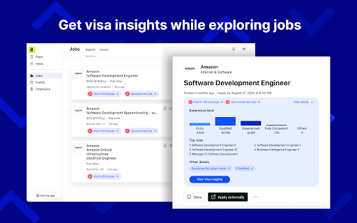 Interstride Visa Sponsorship Finder — U.S. H-1B & UK Skilled Worker screenshot