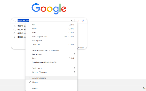 Asterisk Click to Call screenshot