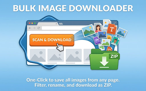 Bulk Image Downloader: Save All Images to ZIP screenshot