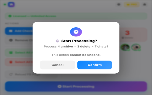 Delete Facebook Messages Pro screenshot