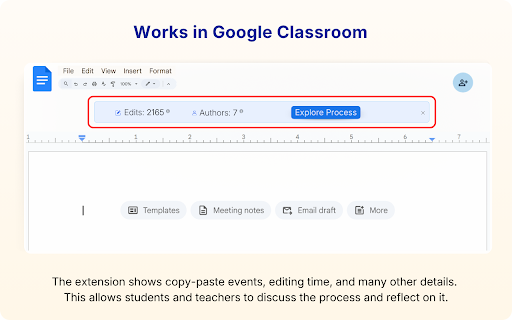 Process Feedback - Writing Process Reports for Google Docs screenshot