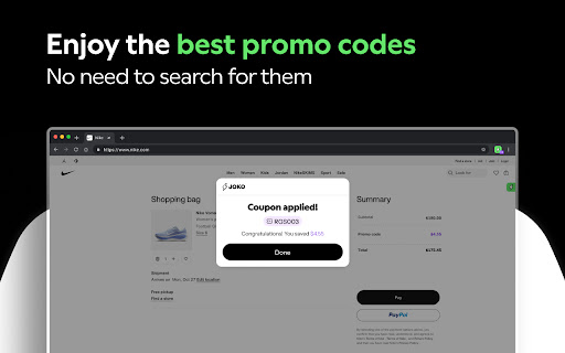Joko: Cash back & automatic coupons screenshot