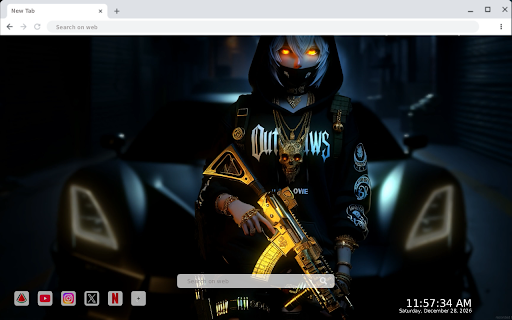Hoodie Anime Boy Gangster Live Wallpaper screenshot