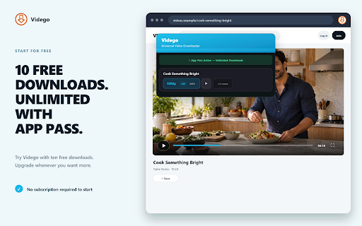 Vidego - Universal Video Downloader screenshot