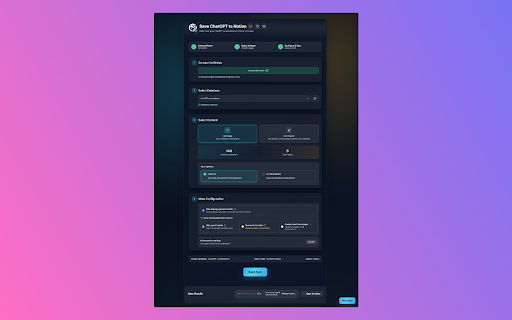 ChatGPT to Notion - Batch Export screenshot