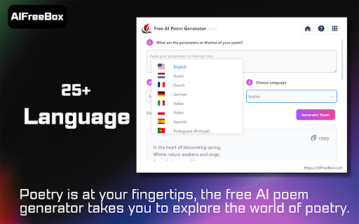 Free AI Poem Generator: AIFreeBox screenshot