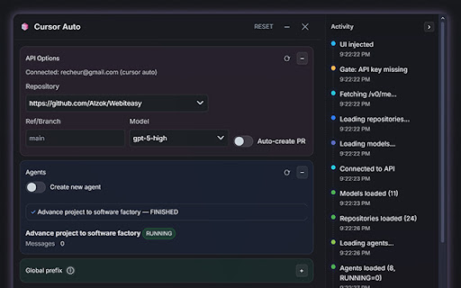 Cursor Auto screenshot