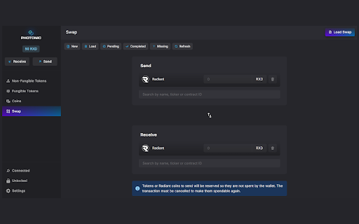 Photonic Wallet screenshot