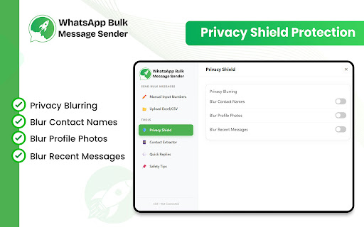 WhatsApp Bulk Sender – HappyInAI screenshot