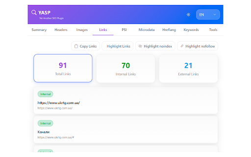 YASP - Yet Another SEO Plugin screenshot