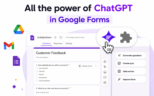 FormGPT AI Google Form Builder screenshot