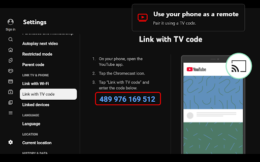 YouTube Smart TV screenshot