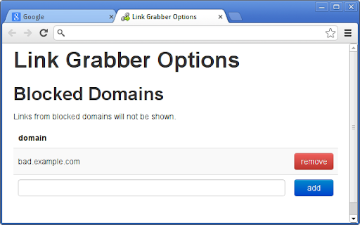 Link Grabber screenshot