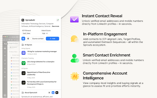 Sprouts - B2B Contact Info Finder screenshot
