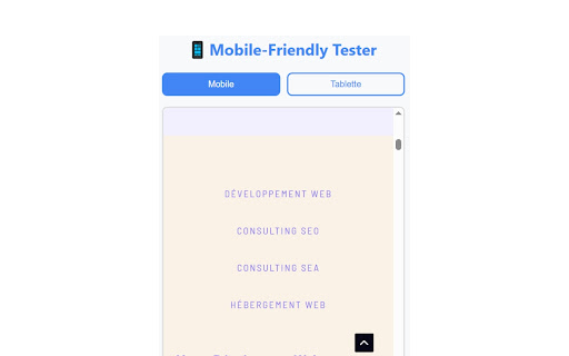 Mobile-Friendly Tester screenshot