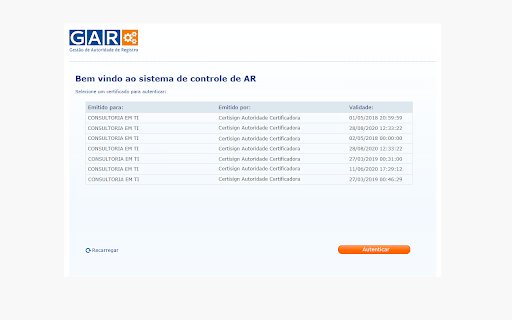 CertiPlugin Chrome screenshot