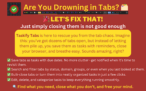 Taskify Tabs screenshot