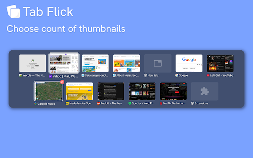 Tab Flick ✨ — switch your tabs fast, like on Windows or macOS screenshot