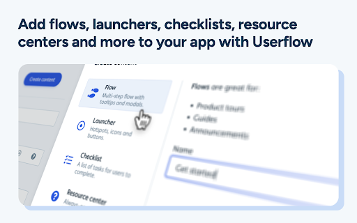 Userflow screenshot