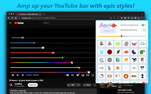 Sweezy Custom Progress Bar for Youtube™ screenshot