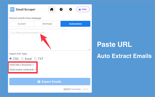 Email Scraper - Automatically Extract Email Addresses from Any Webpage screenshot