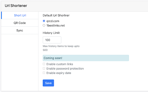 Url Shortener for Google Chrome™ screenshot