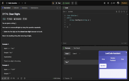 LeetCode Assistant screenshot