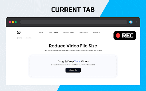 Screen Recorder for Tabs, Desktop, and Apps screenshot