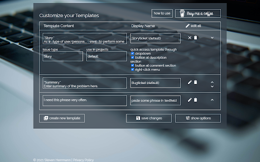 Ticket Templates for Jira, Azure DevOps & Trello screenshot