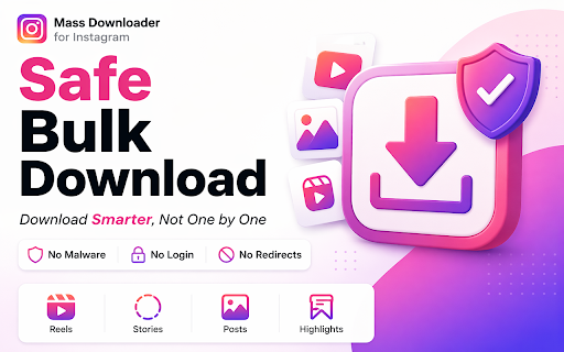 Mass Downloader for Instagram – Safe Bulk Download screenshot