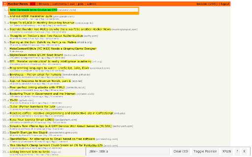 SelectorGadget screenshot