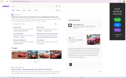 Flex Search Engine screenshot