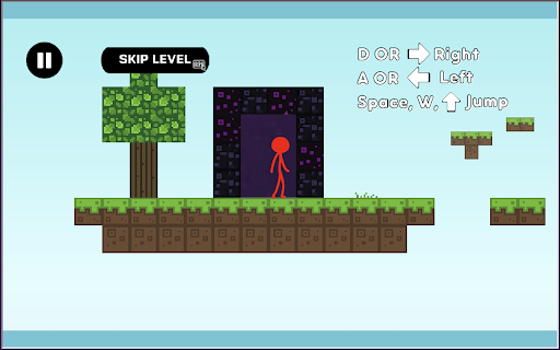 Stickman Parkour Poki Game screenshot