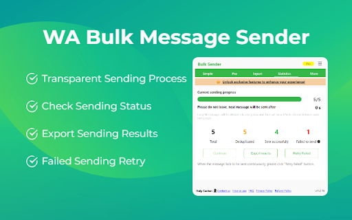 WA Bulk Message Sender screenshot