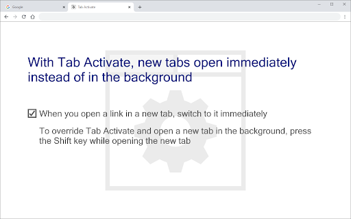 Tab Activate screenshot