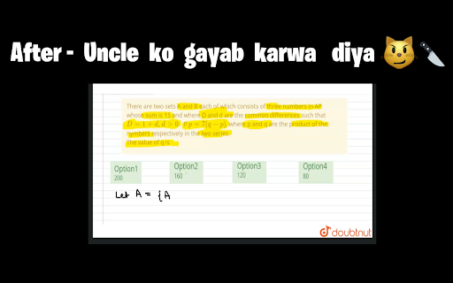 Doubtnut Uncle Mute screenshot