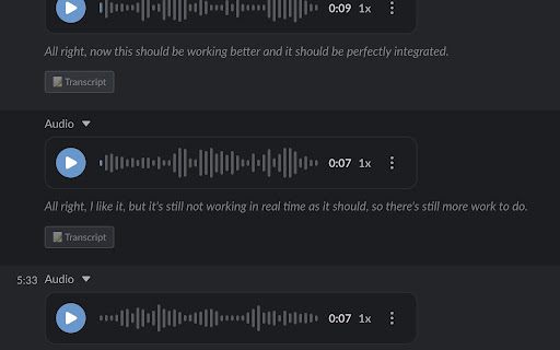 Slack AI Audio Transcriptions & Content Live Translation screenshot