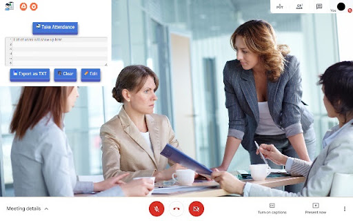 Attendance for Google Meet™ screenshot