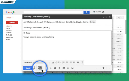 Free Screencast Recording for Gmail screenshot