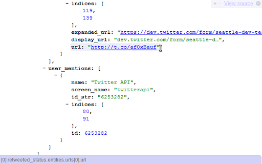 JSONVue screenshot