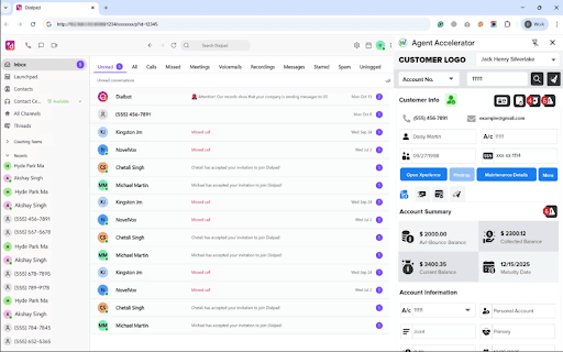 NovelVox Agent Accelerator for Dialpad screenshot