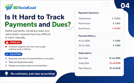 BDSocialLead – WhatsApp & Messenger CRM screenshot