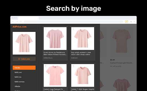 Yandex search by image screenshot