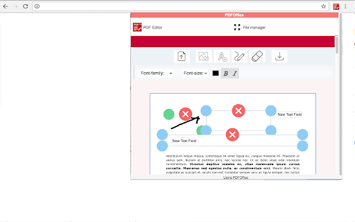 PDF editor PDFOffice to edit and create PDF screenshot