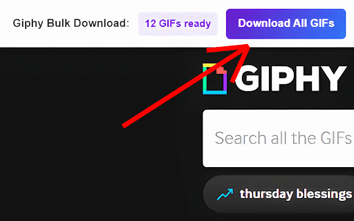 Giphy Images & GIFs Bulk Downloader screenshot