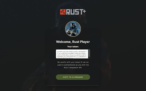 Rust Companion Authenticator screenshot