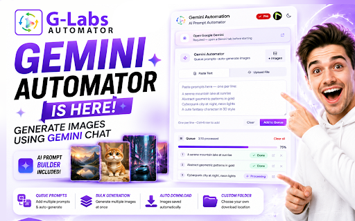 GLabs Automator - Automate Google Labs AI Tools screenshot