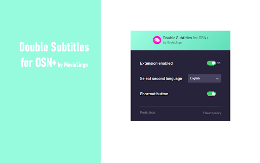 Double Subtitles for OSN+ by MovieLingo screenshot