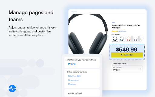 Visualping: Website change detection, monitoring and alerts screenshot